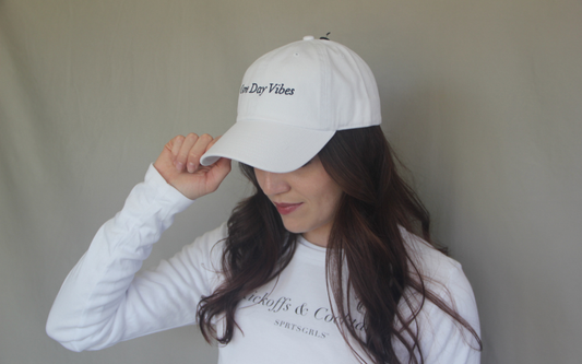 SPRTSGRLS Signature Ball Cap White