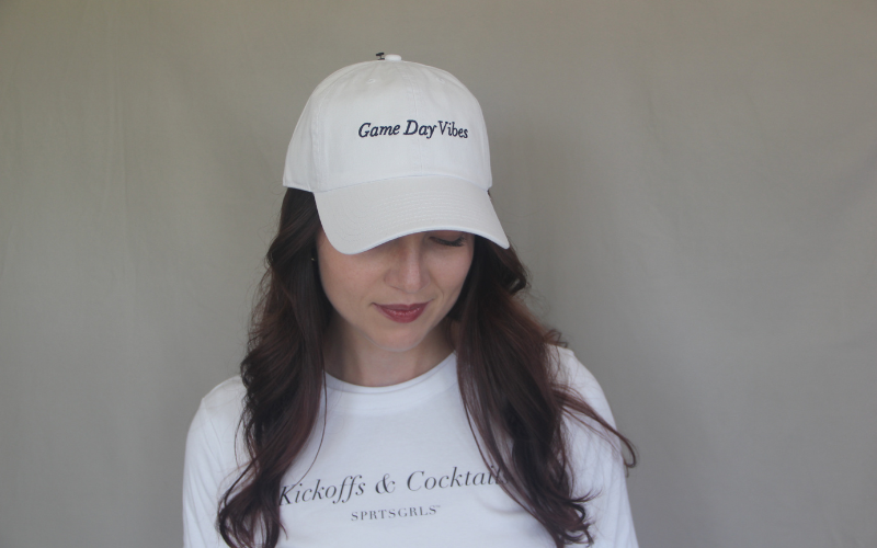 SPRTSGRLS Signature Ball Cap White
